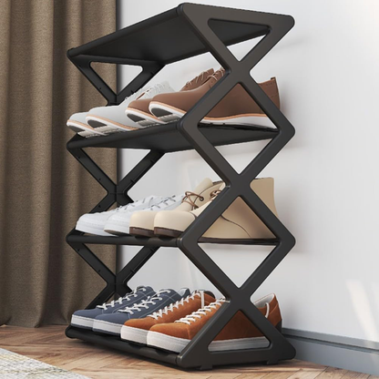 Zapatero plegable de 4 niveles para el hogar