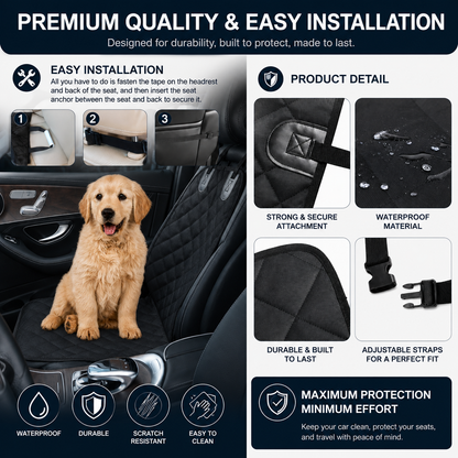 Tenmaro™ Dog Car Seat Cover
